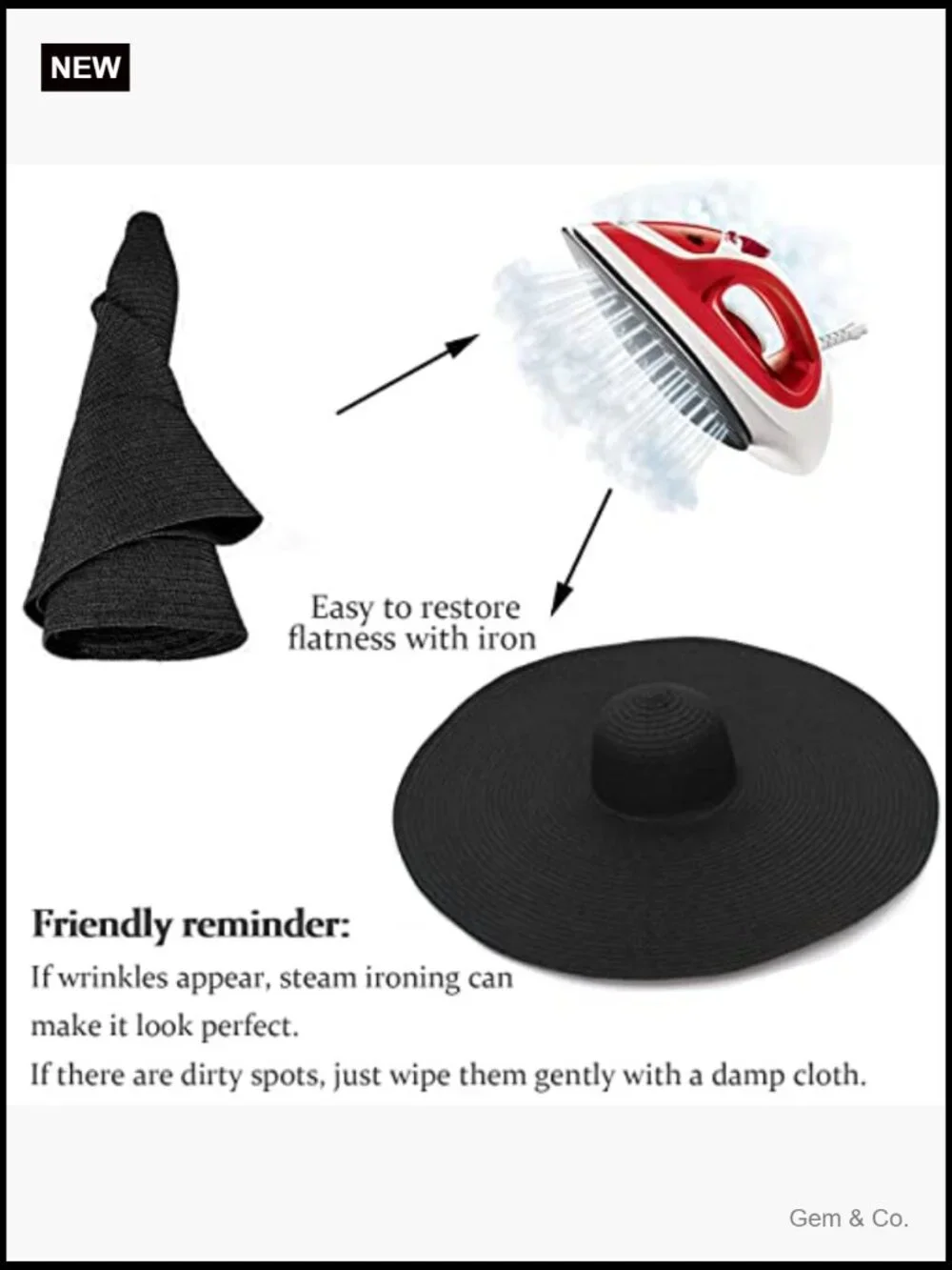 Oversized Wide Brim Sun Visor Hat Straw Floppy Beach Hat